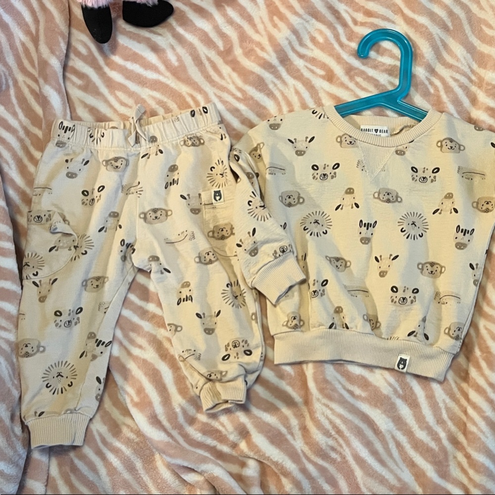 Adorable Beige Kids Matching Set